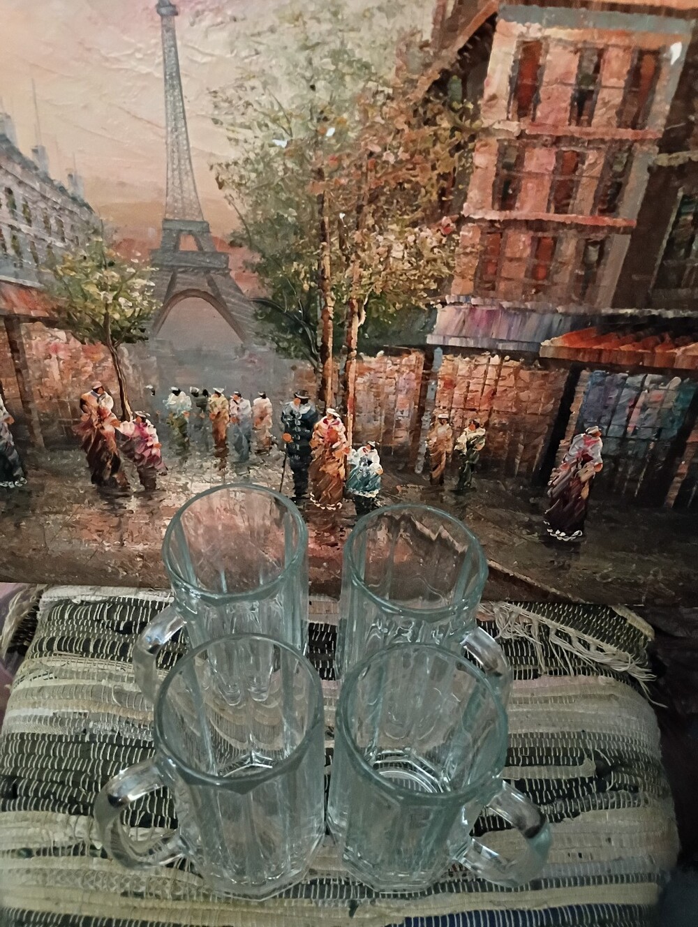 Libbey Clear Glass Beer Mugs Set of 4